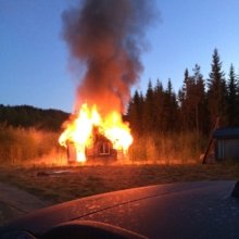 Burning house sound effects