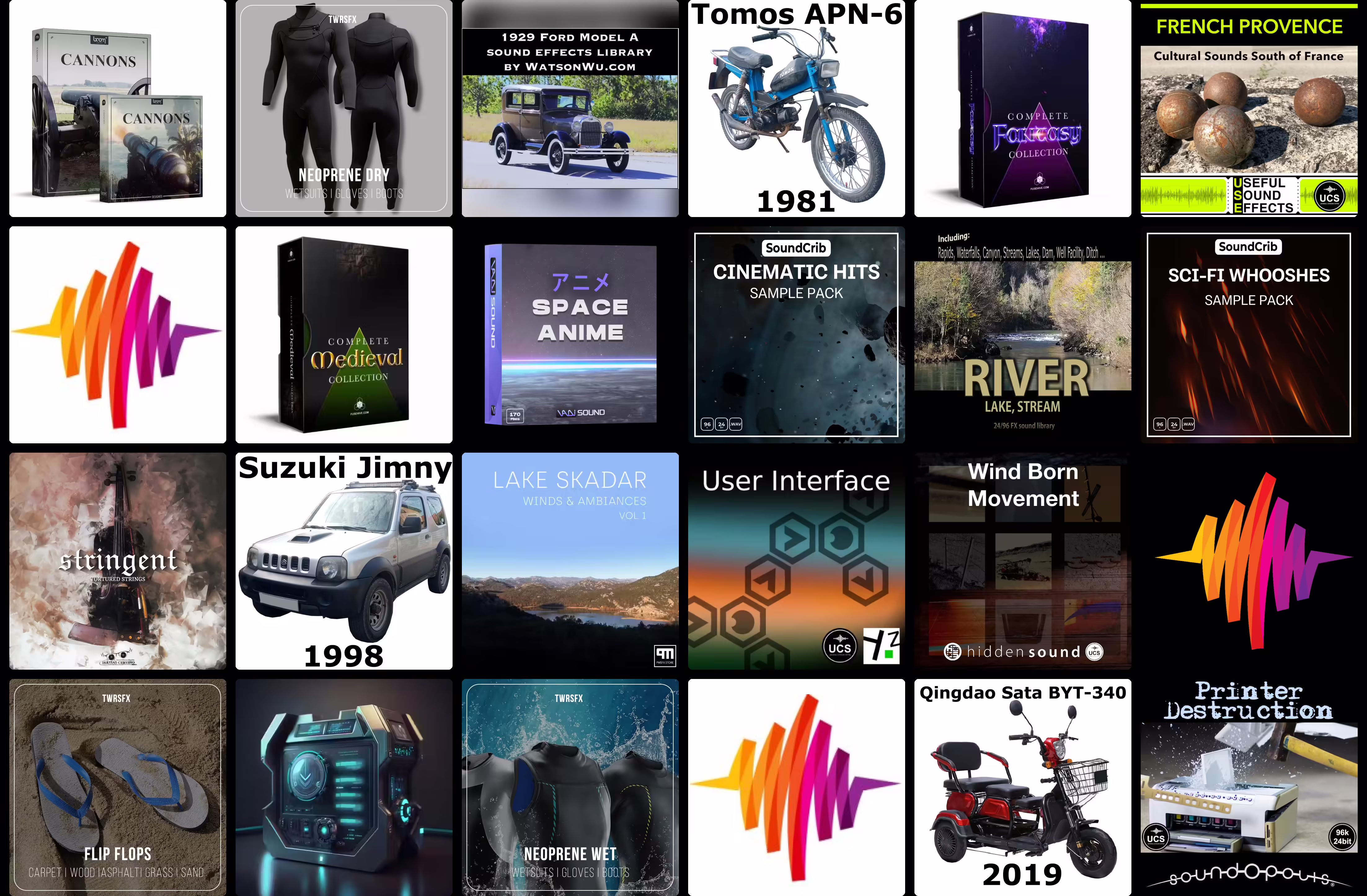 21 new sound libraries